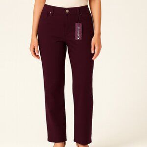 NWT Gloria Vanderbilt Amanda Plum Straight Leg Jeans  Classic & Versatile Sz 6P